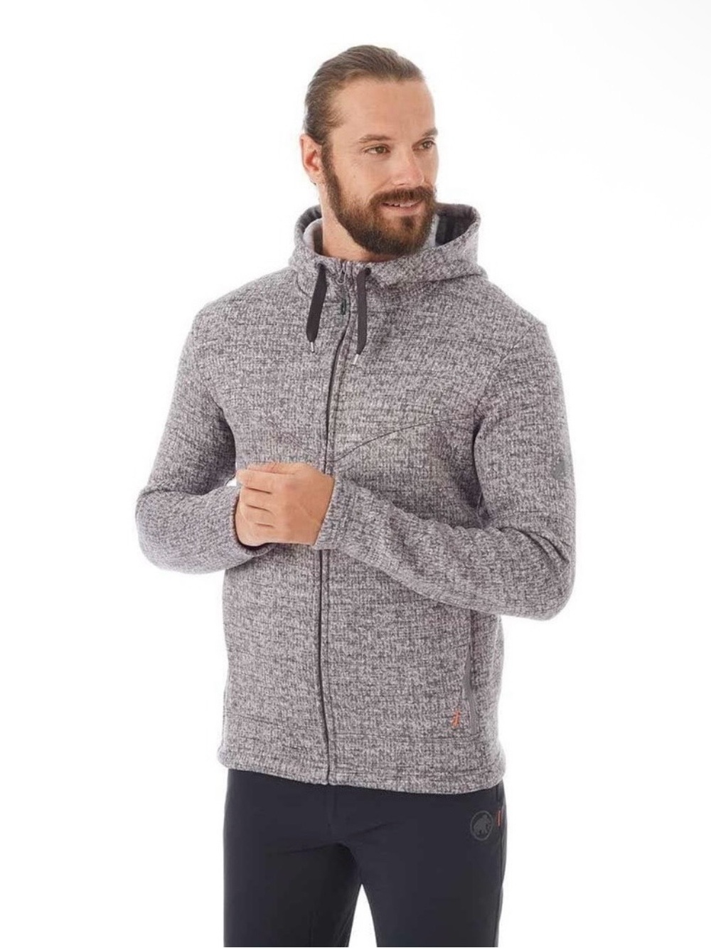 Mammut Chamuera ML Fleece Hooded Full Zip Jacket Outdoor Hiking Men's 2XL
